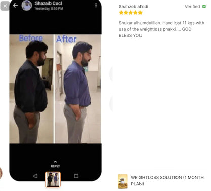 Weightloss Solution (1 Month Plan)